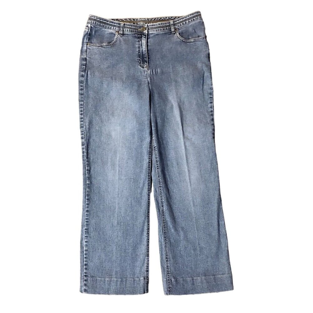 Christopher Banks Jeans Womens 12 Used Stretch Some Wear Hemmed - Picture 1 of 15